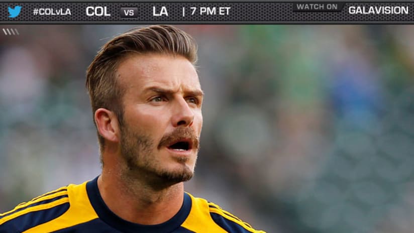 Beckham, COL v LA banner