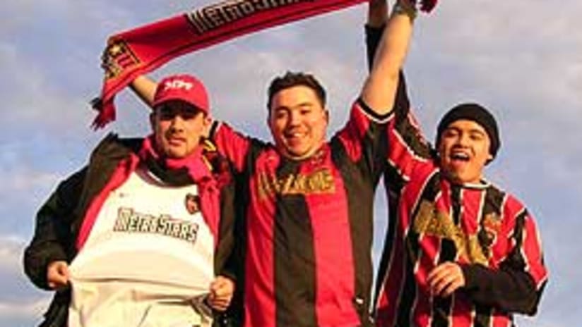 The members of the Empire Supporters Club are the most passionate MetroStars fans.