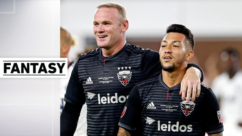 Wayne Rooney, Luciano Acosta - DC United - smiles with fantasy template