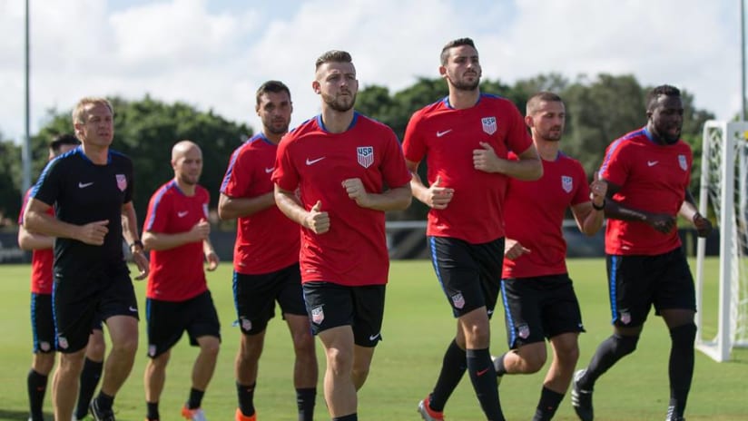 USMNT at October 2016 camp in Miami