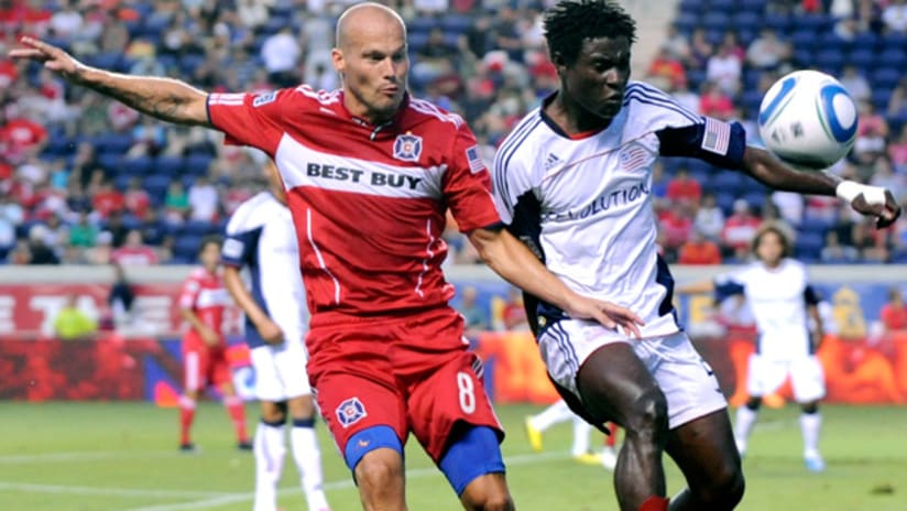 Freddie Ljungberg (left) is a big part of why Chicago's winning, says teammate Mike Banner.