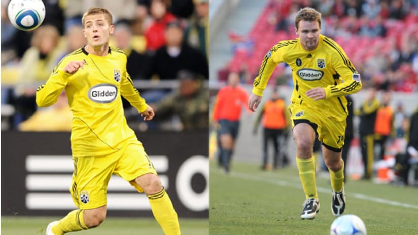 The Crew's Robbie Rogers (left) and Chad Marshall have been selected for the U.S. national team's preliminary 30-man roster.