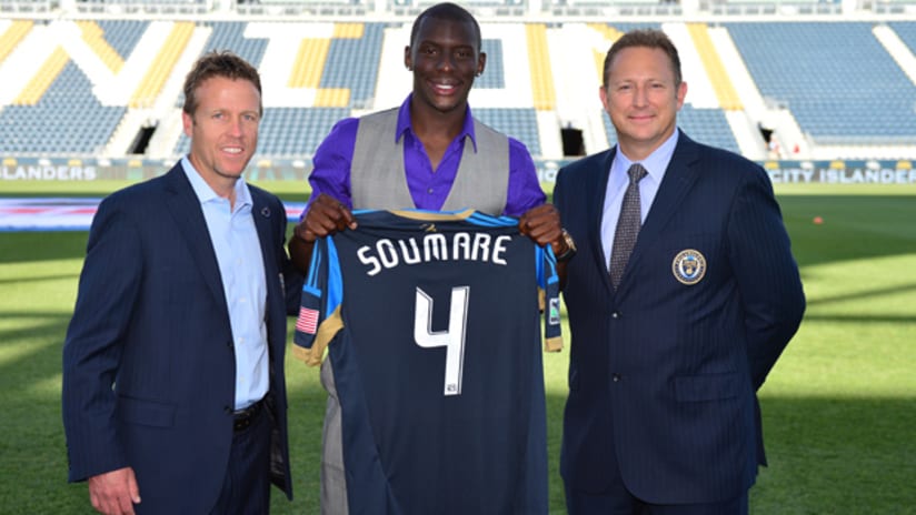 Bakary Soumare is presented by the Union