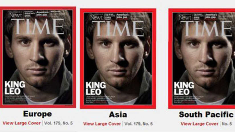 Messi snubbed on US cover of Time -