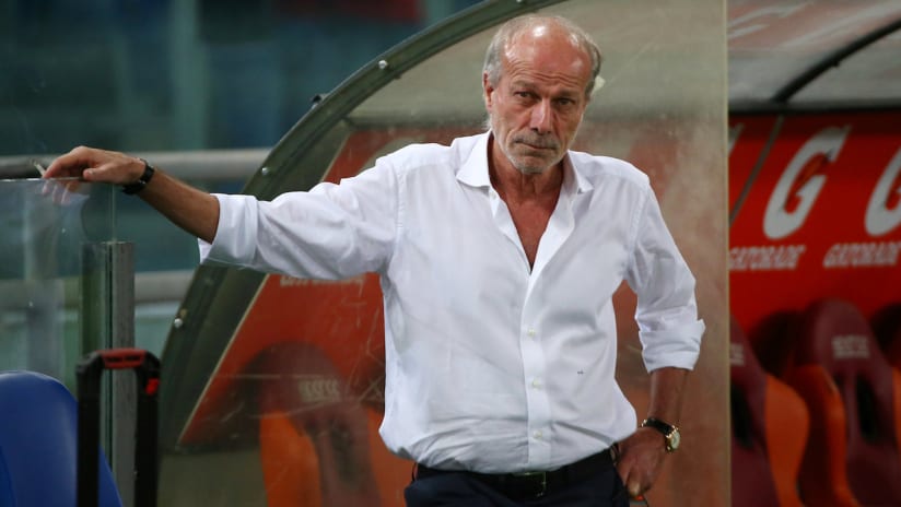 Walter Sabatini - Montreal Impact - on the sideline with Roma in 2017