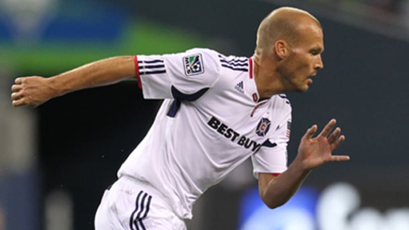 Chicago's Freddie Ljungberg will miss the team's match Saturday against the Galaxy for yellow card accumulation.