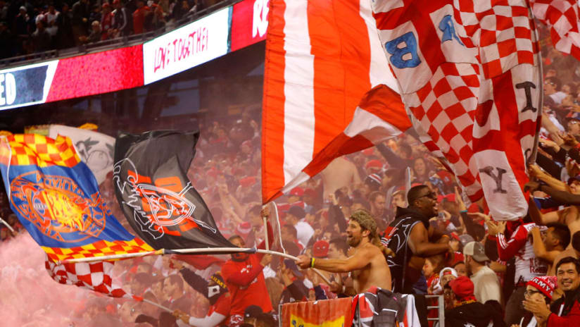 Red Bulls fans - New York Red Bulls - Flags in South Ward