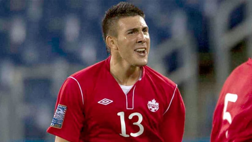 Lucas Cavallini with the Canadian national team
