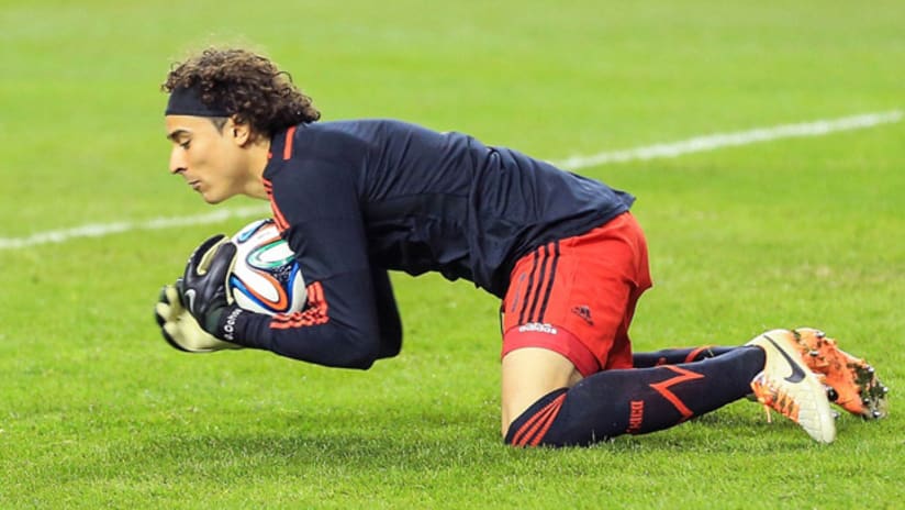 Guillermo Ochoa in action for Mexico