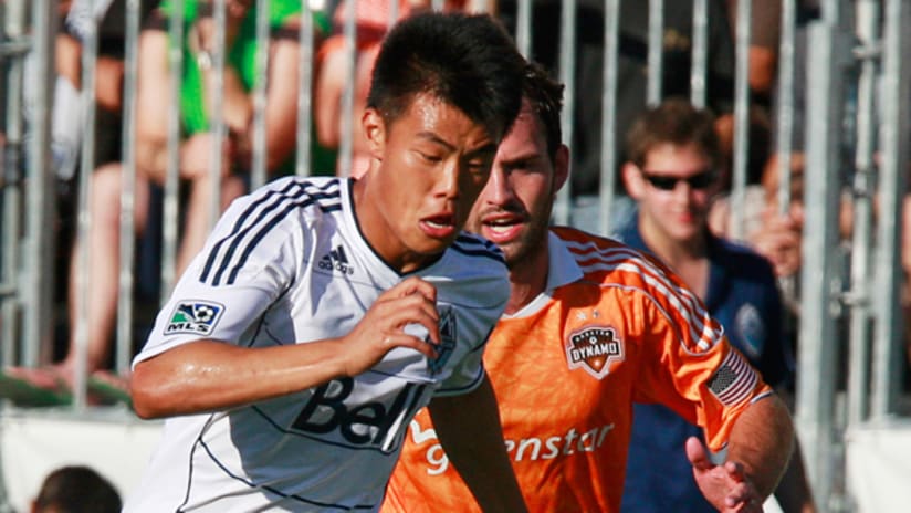 Vancouver's Long Tan in action against Houston