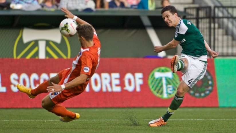 Portland's Will Johnson in action for Timbers 2