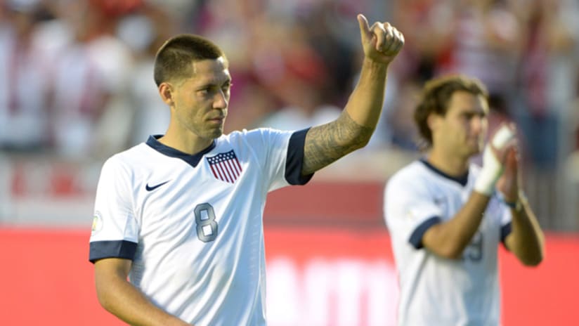 Clint Dempsey with the US