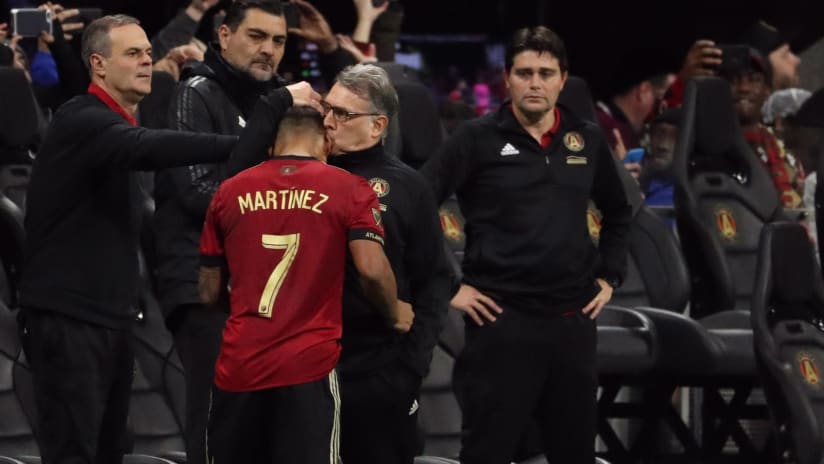 Tata Martino - Josef Martinez - Atlanta United - embrace