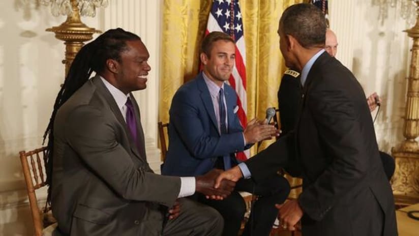 Taylor Twellman at the White House
