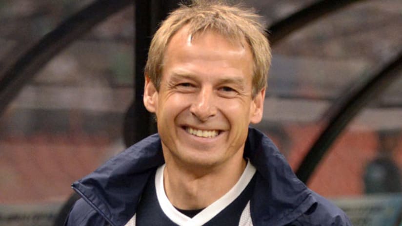 Jurgen Klinsmann smiles