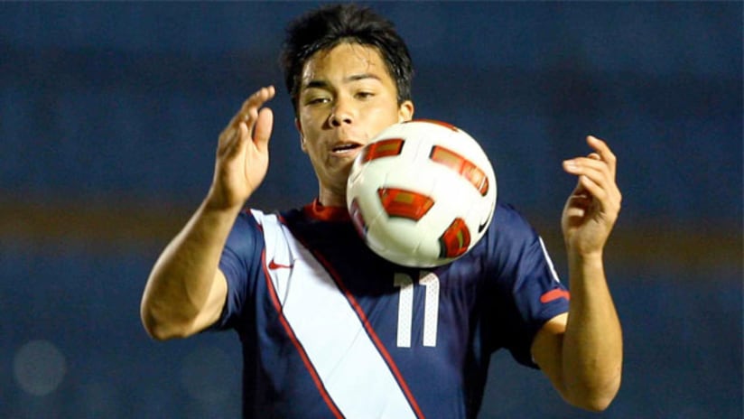 Bobby Wood during the 2011 CONCACAF U-20 Championship