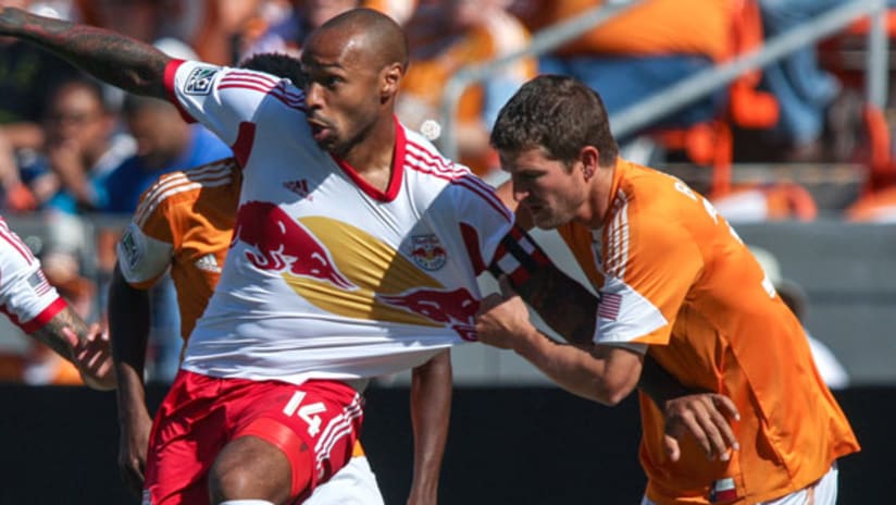 New York's Thierry Henry and Houston's Bobby Boswell