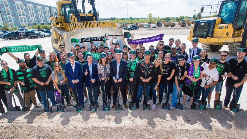 Austin FC - ownership and supporters - groundbreaking