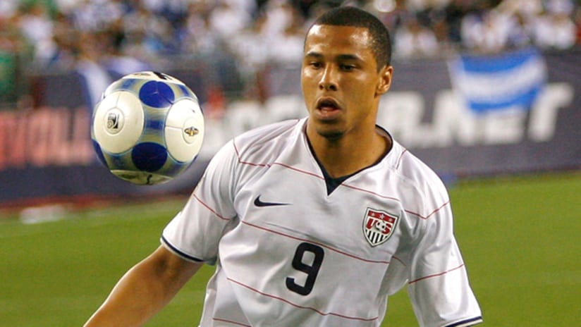 “The guys on the team are right there behind him,” Bob Bradley said about Charlie Davies (pictured).