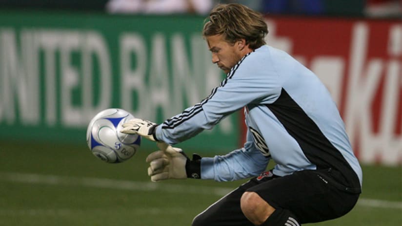 Chris Sharpe (pictured here with D.C. United in 2009) is currently in limbo in the Colorado Rapids camp.