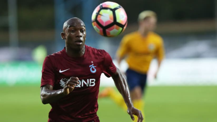 FOR EMBED: Fabian Castillo with Trabzonspor
