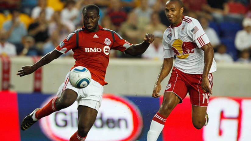 Nana Attakora and Toronto FC were unable to stop Thierry Henry's Red Bulls.