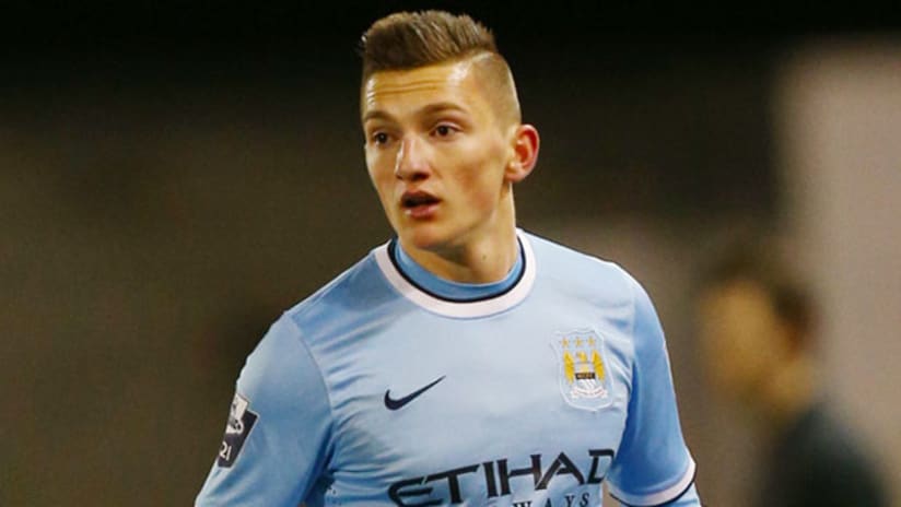 Manchester City Under-21 player Sinan Bytyqi