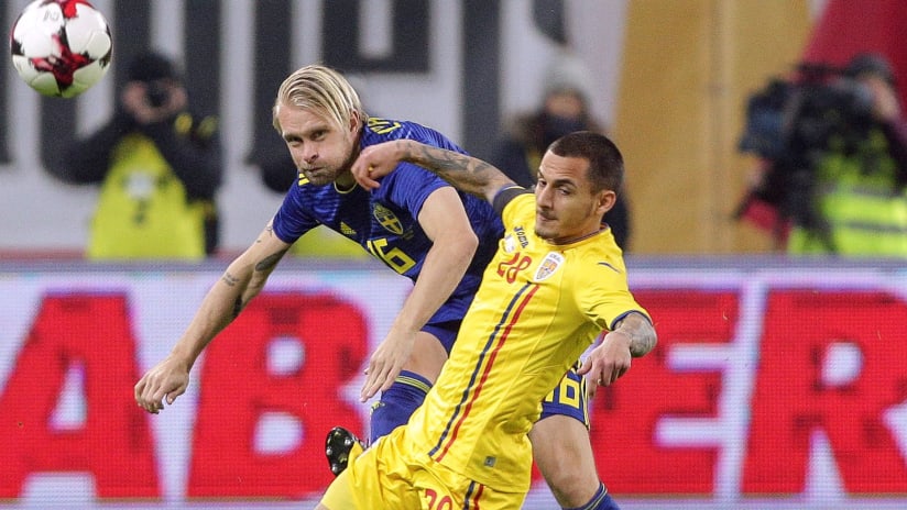 Johan Larsson - Sweden - playing against Romania