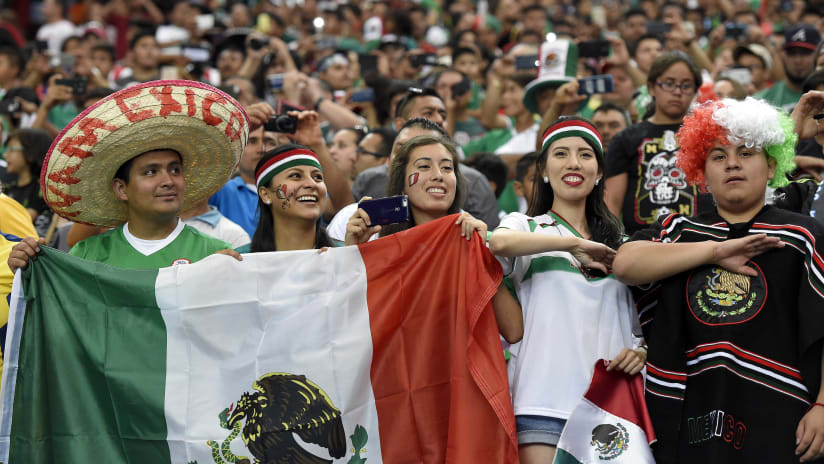 Mexico fans before Paraguay friendly at Georgia Dome, May 28, 2016