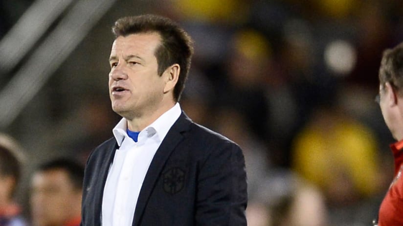 Dunga - Brazil - Looks on at the action