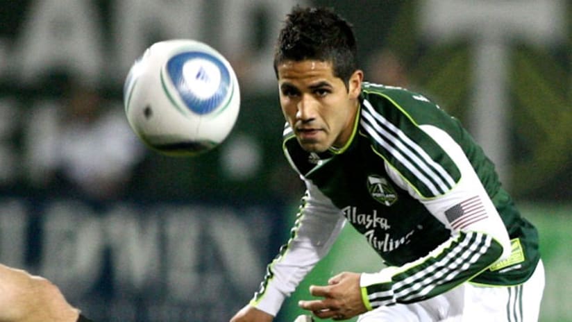 Portland Timbers midfielder Rodrigo Lopez.