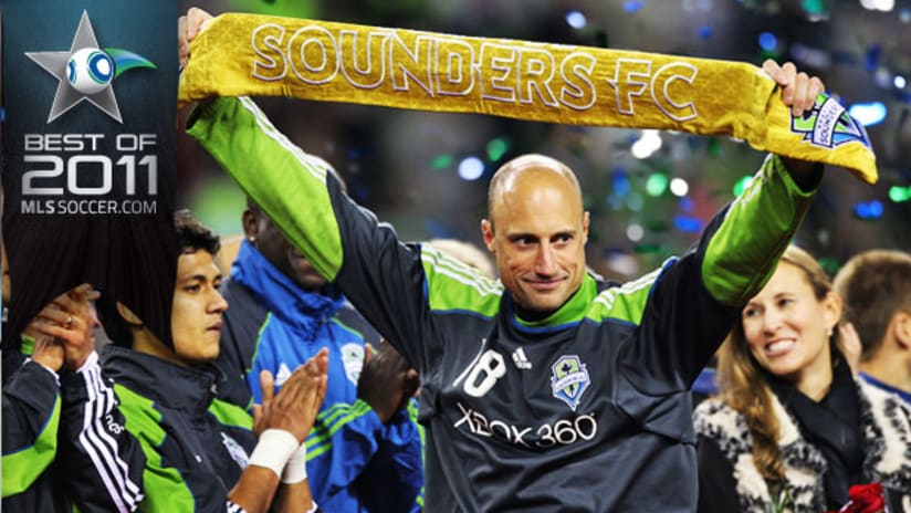 The tribute to Kasey Keller is the fans' vote for Moment of the Year