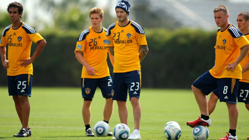 David Beckham is back with the LA Galaxy.