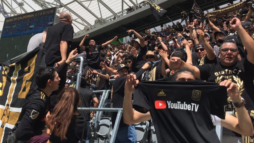 Banc of California Stadium - LAFC - 3252 supporters section