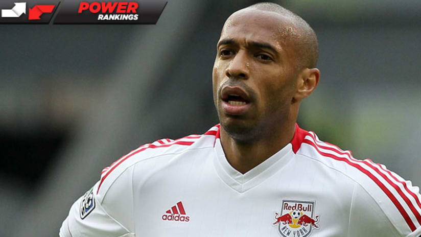 Thierry Henry and the New York Red Bulls are somewhere in this week's Power Rankings