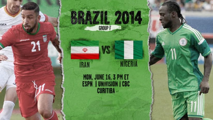 World Cup: Iran vs. Nigeria, June 16, 2014