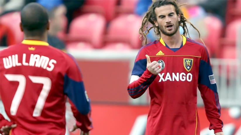 Kyle Beckerman made his return from injury for RSL against Chivas USA on Saturday.
