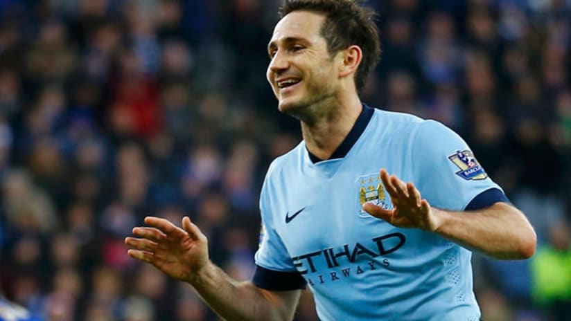 Frank Lampard celebrates sixth goal