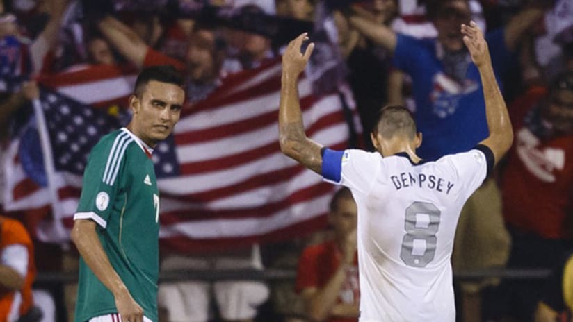 Clint Dempsey earns a penalty kick vs. Mexico - September 10, 2013