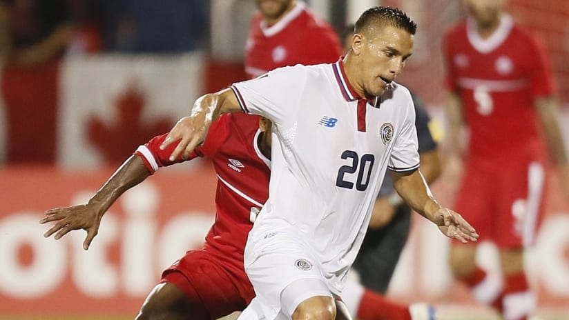 David Guzman in action for Costa Rica in 2015 Gold Cup - 12/22/16