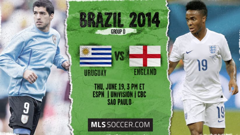 Uruguay vs. England, World Cup Preview