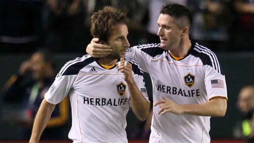 Mike Magee and Robbie Keane