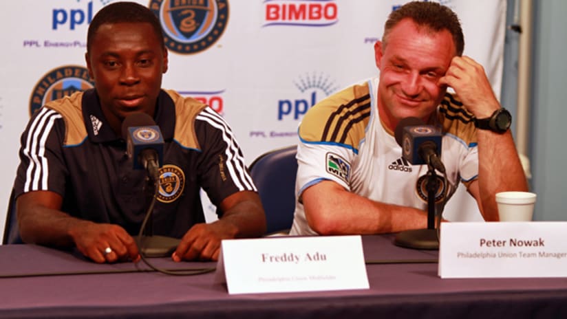 Freddy Adu and Peter Nowak