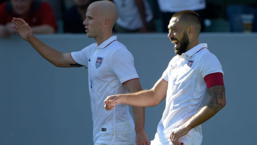 Michael Bradley and Clint Dempsey, US national team