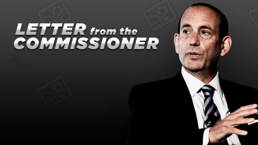 Letter to the fans from MLS Commissioner Don Garber