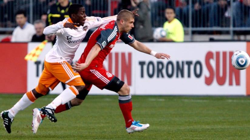 The Houston Dynamo fell to Toronto FC, 2-1, on Saturday.