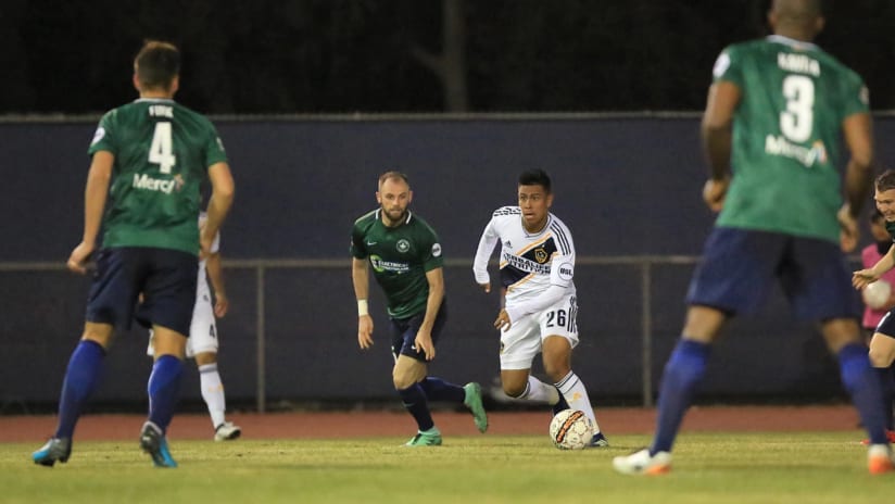 Efrain Alvarez - LA Galaxy - with Galaxy II vs. Saint Louis FC