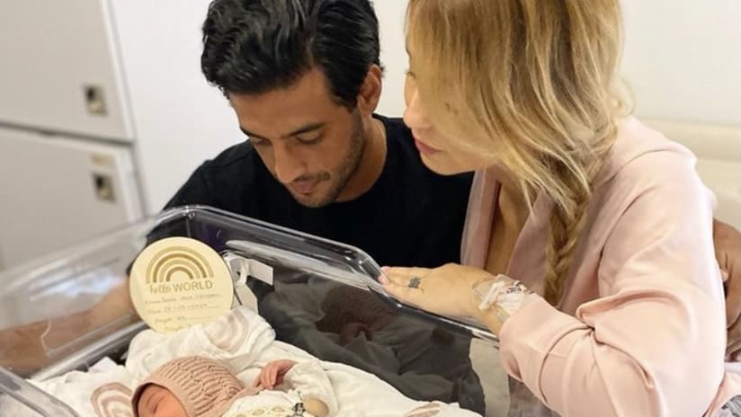 Carlos Vela - wife and baby girl - THUMB only