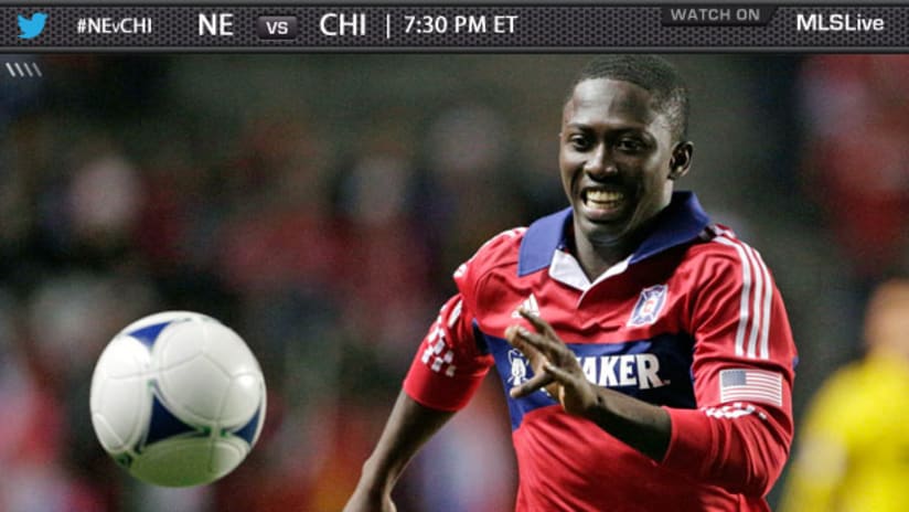 Patrick Nyarko and Chicago take on the Revs this weekend