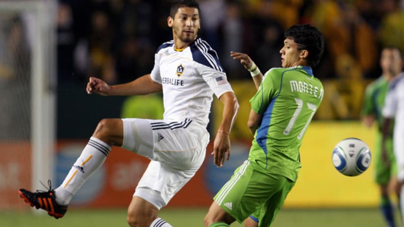 Omar Gonzalez not only scored the winner for LA, he also helped keep Fredy Montero at bay.